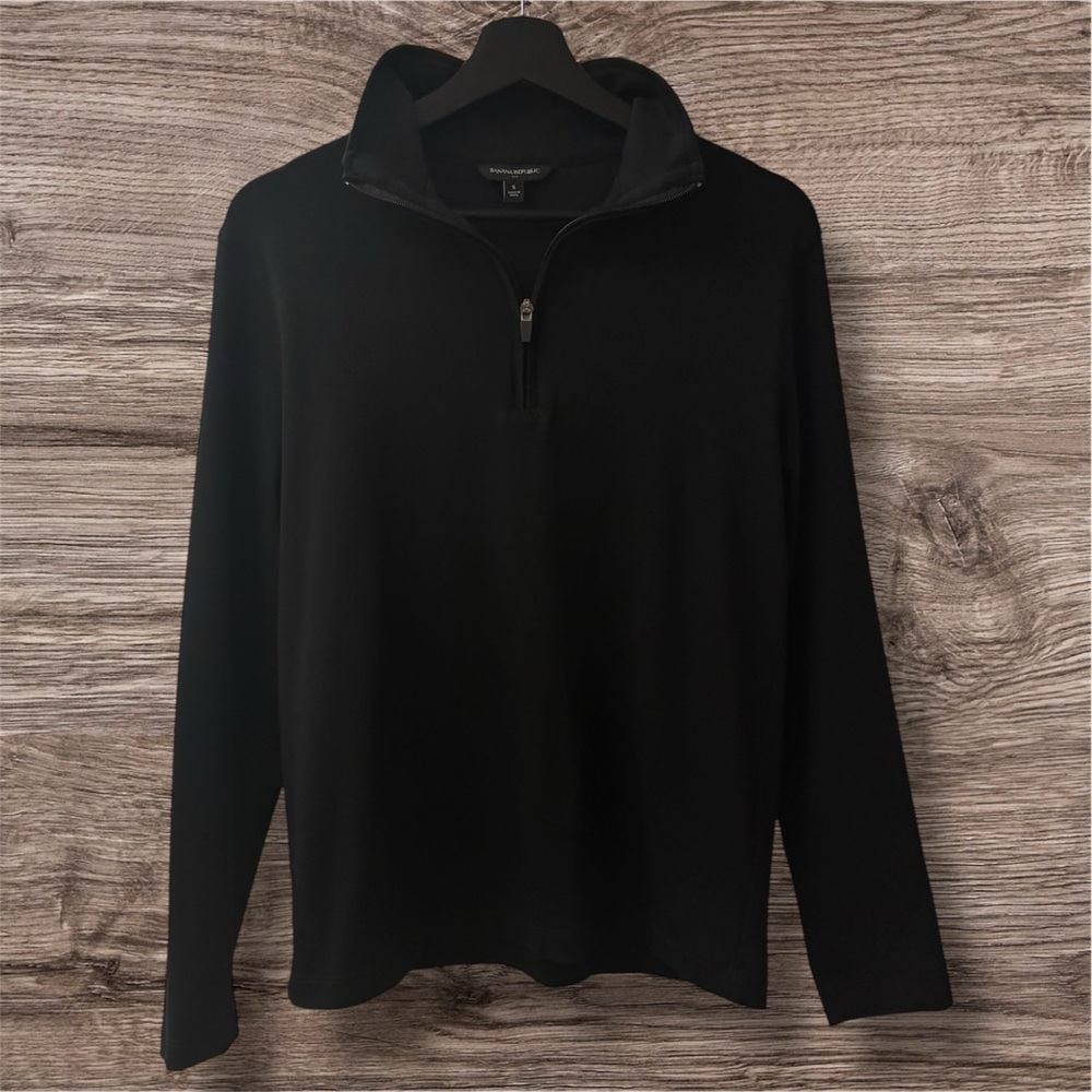 Banana Republic Factory Luxury Touch 1/4-Zip Long Sleeve Shirt